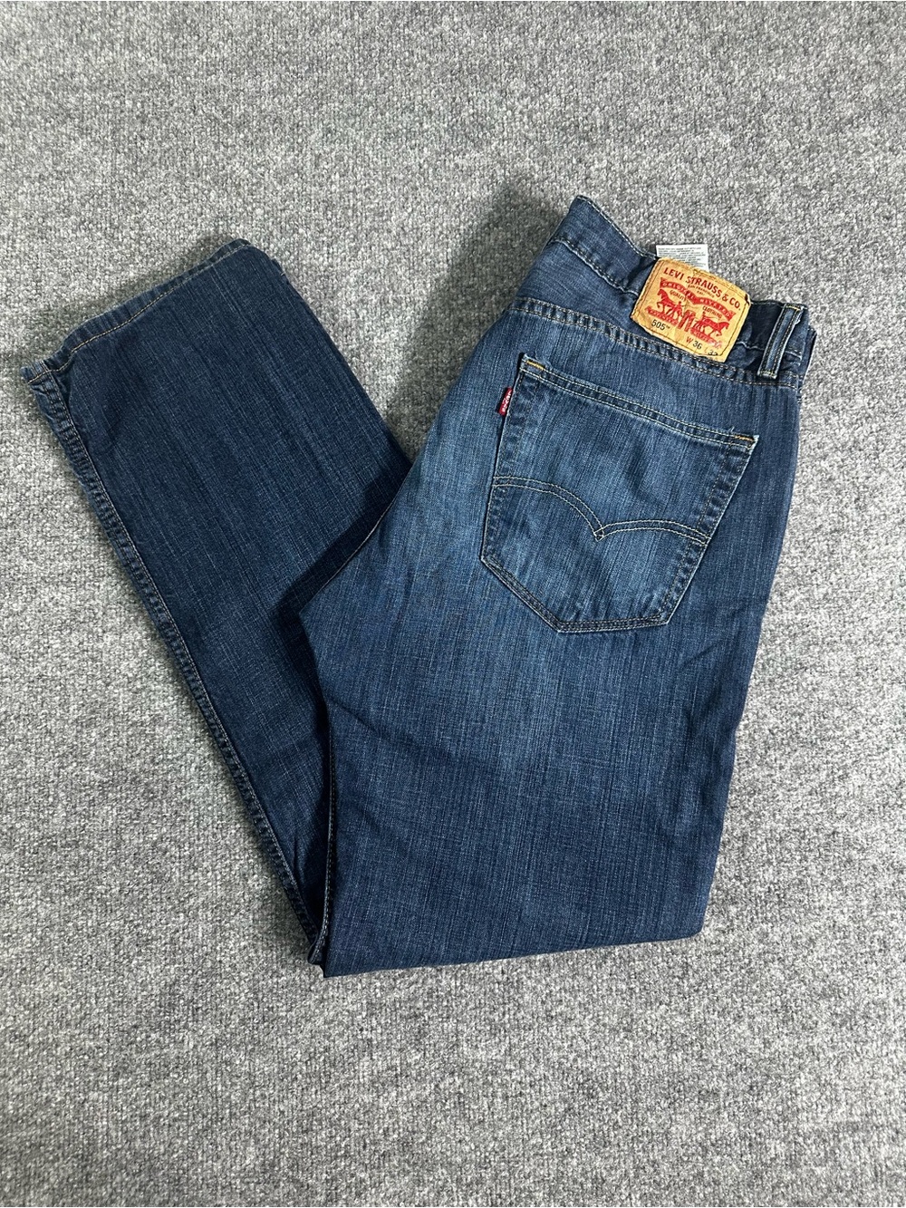 Levi's 505 Mens Indigo Blue Denim Jeans